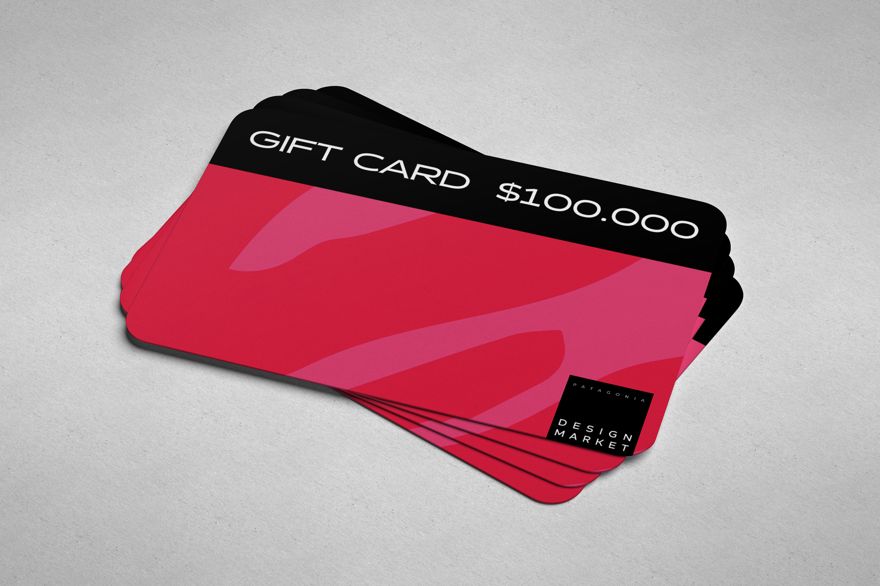 Gift Card Design Market $100.000