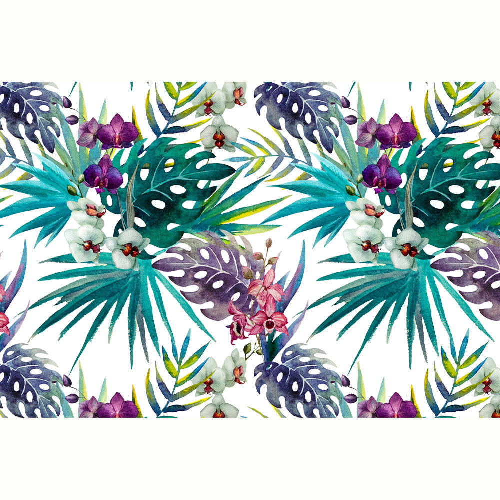 SELVA FLORAL FONDO BLANCO