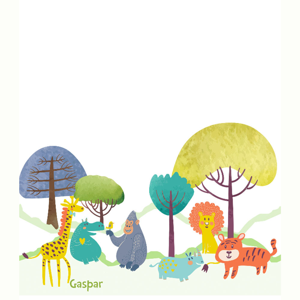 ROLLER ESTAMPADO DIBUJITOS ANIMALES ACUARELA-B