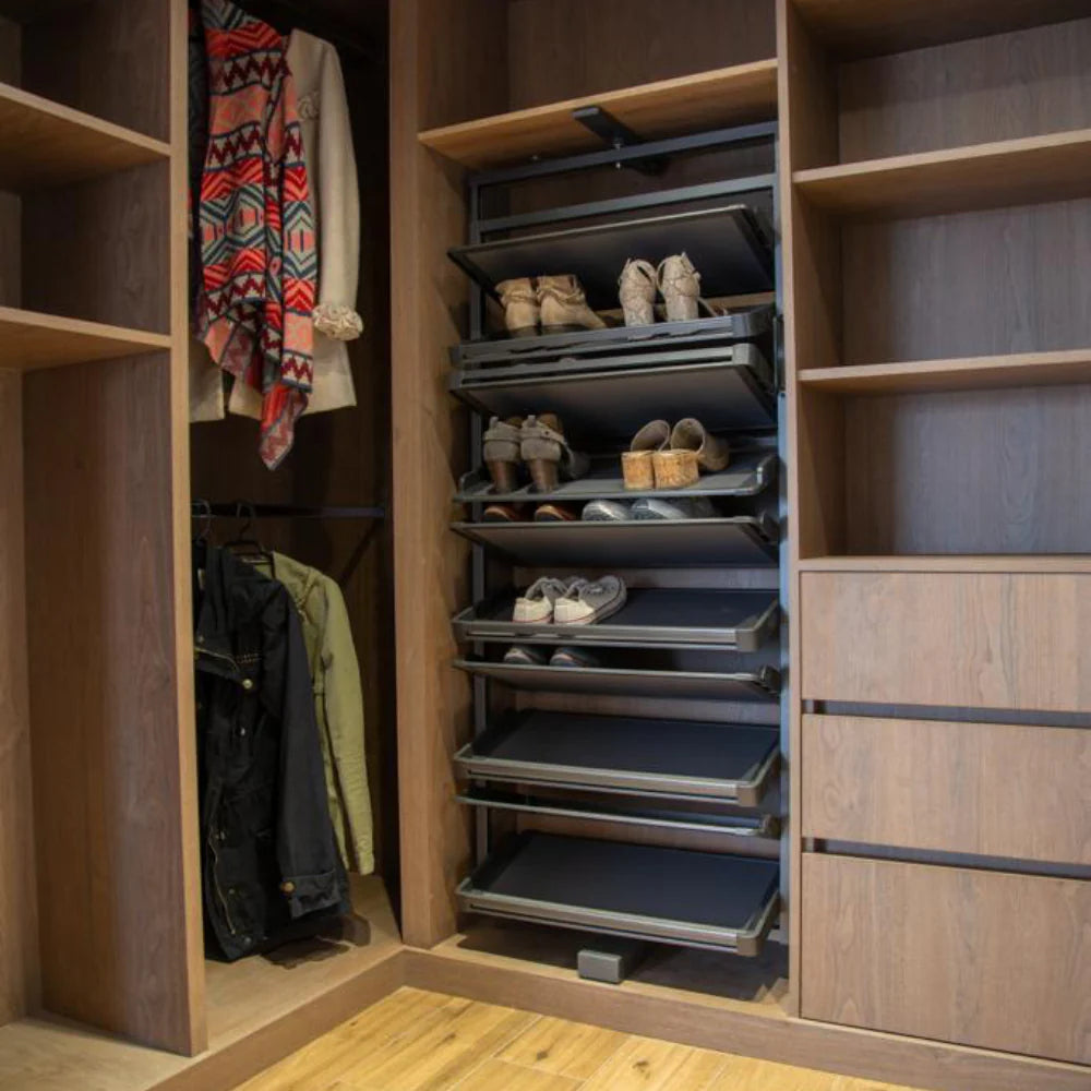 Rack Zapatero Giratorio 360° de 10 Niveles