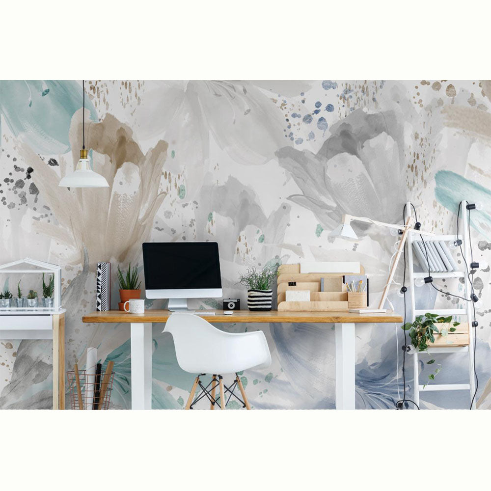 ABSTRACTO FLORAL BEIGE
