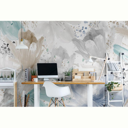 ABSTRACTO FLORAL BEIGE