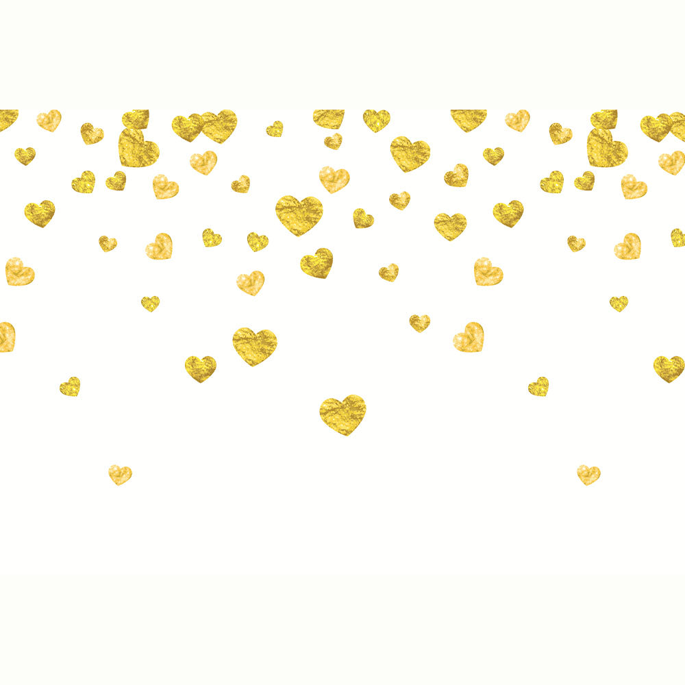 CASCADA CORAZONES DORADOS