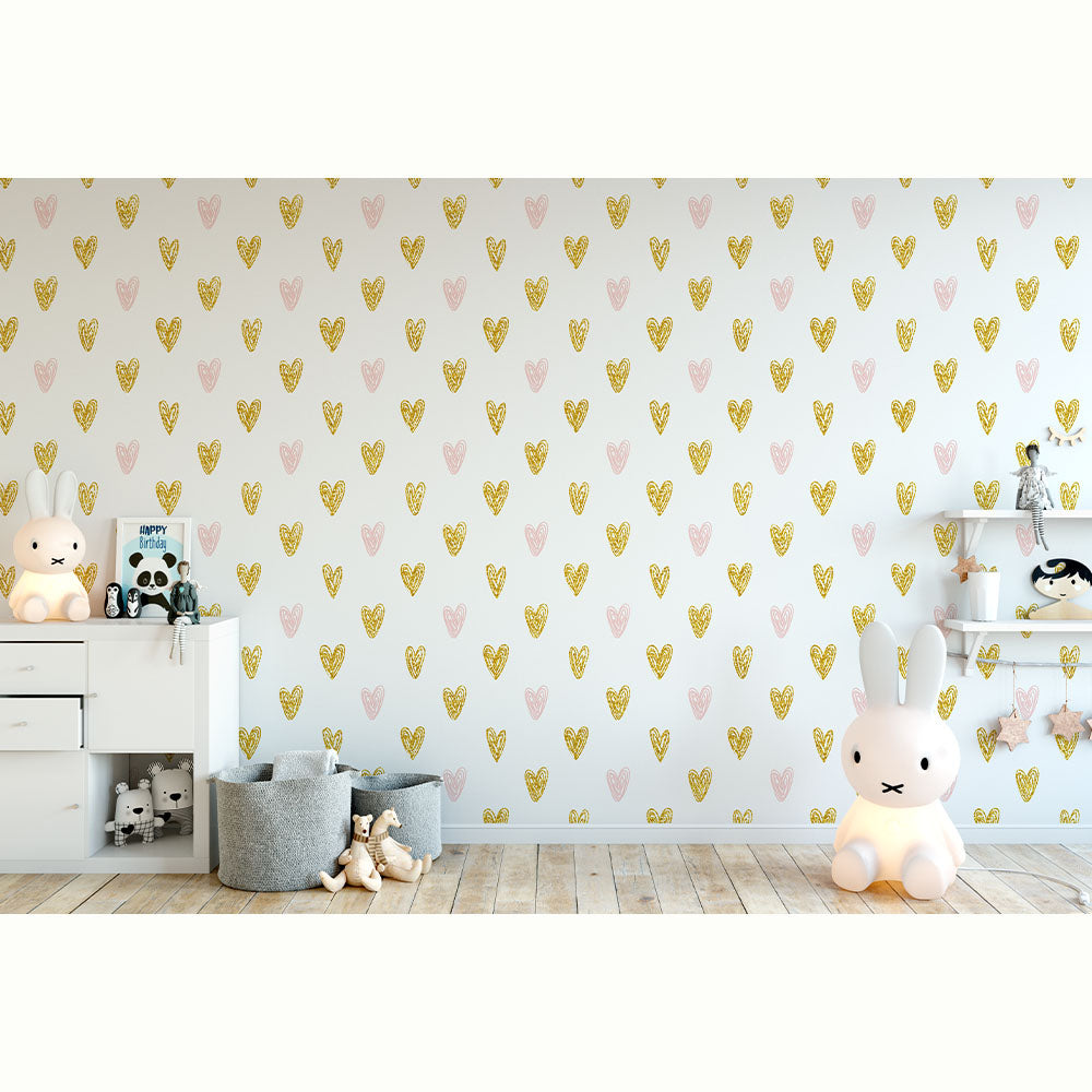 CORAZONES GOLD PINK