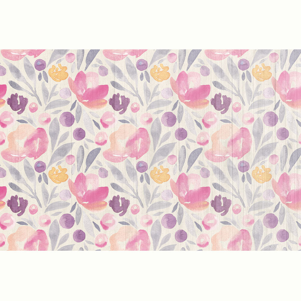 FLORES ROSA TABLAS GRIS