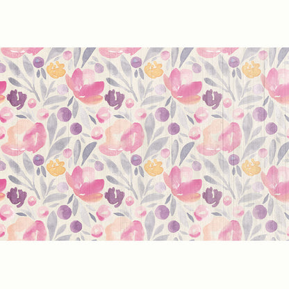 FLORES ROSA TABLAS GRIS