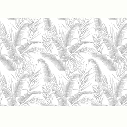 HOJAS TROPICALES GRISES PATTERN