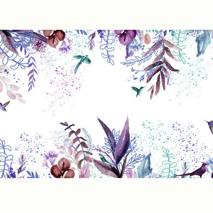 JARDIN FLOTANTE DE PAJARITOS MORADO