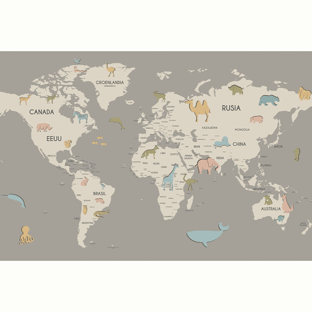 MAPA ANIMALITOS BEIGE