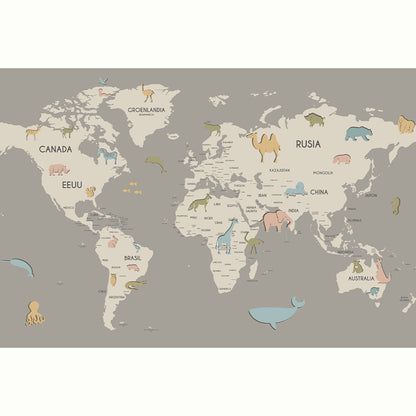 MAPA ANIMALITOS BEIGE