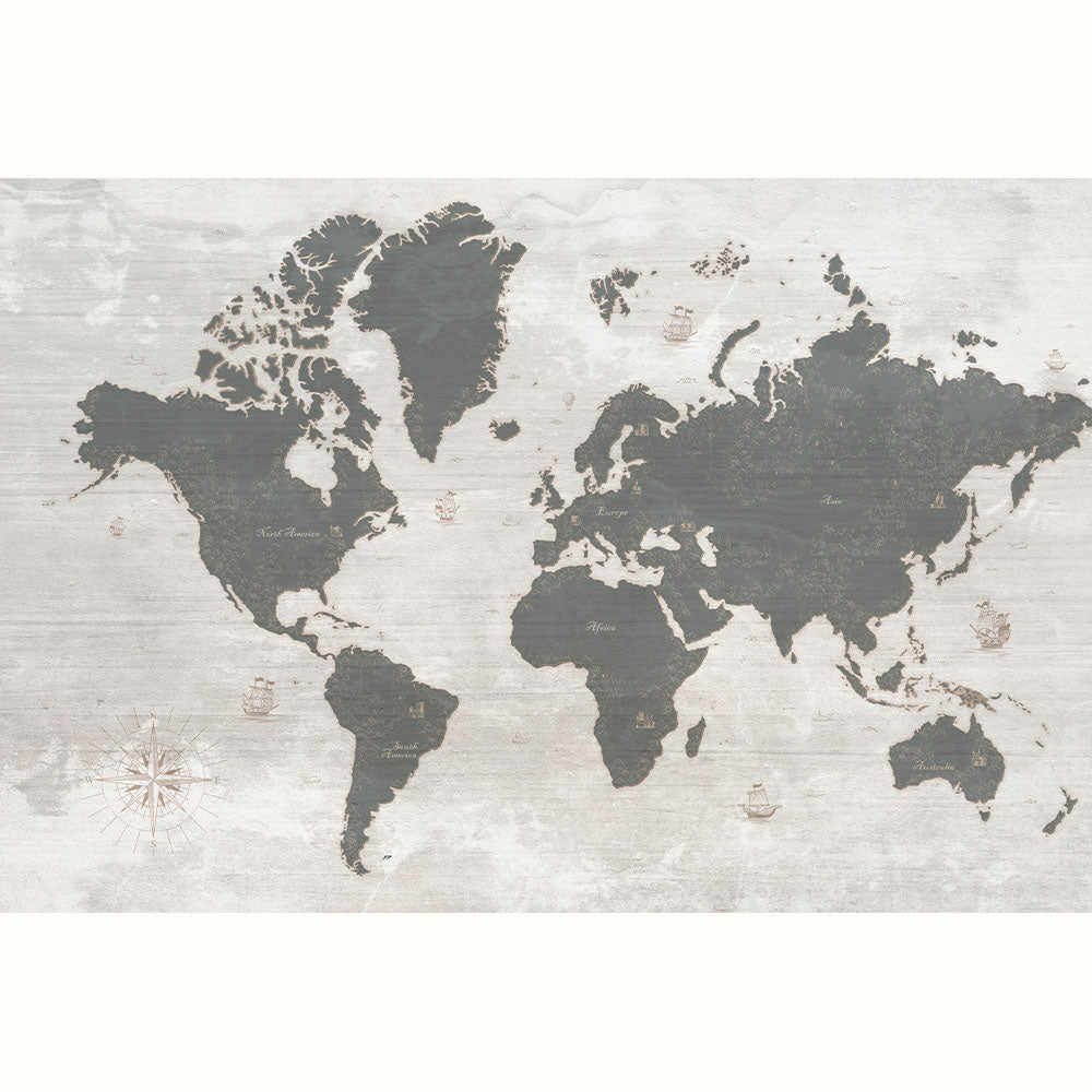 MAPA DIBUJO GRIS