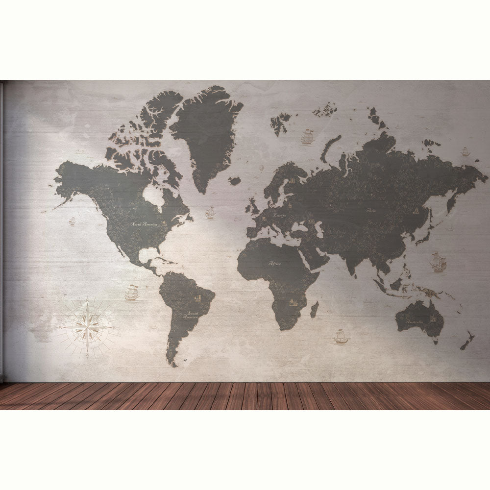 MAPA DIBUJO GRIS