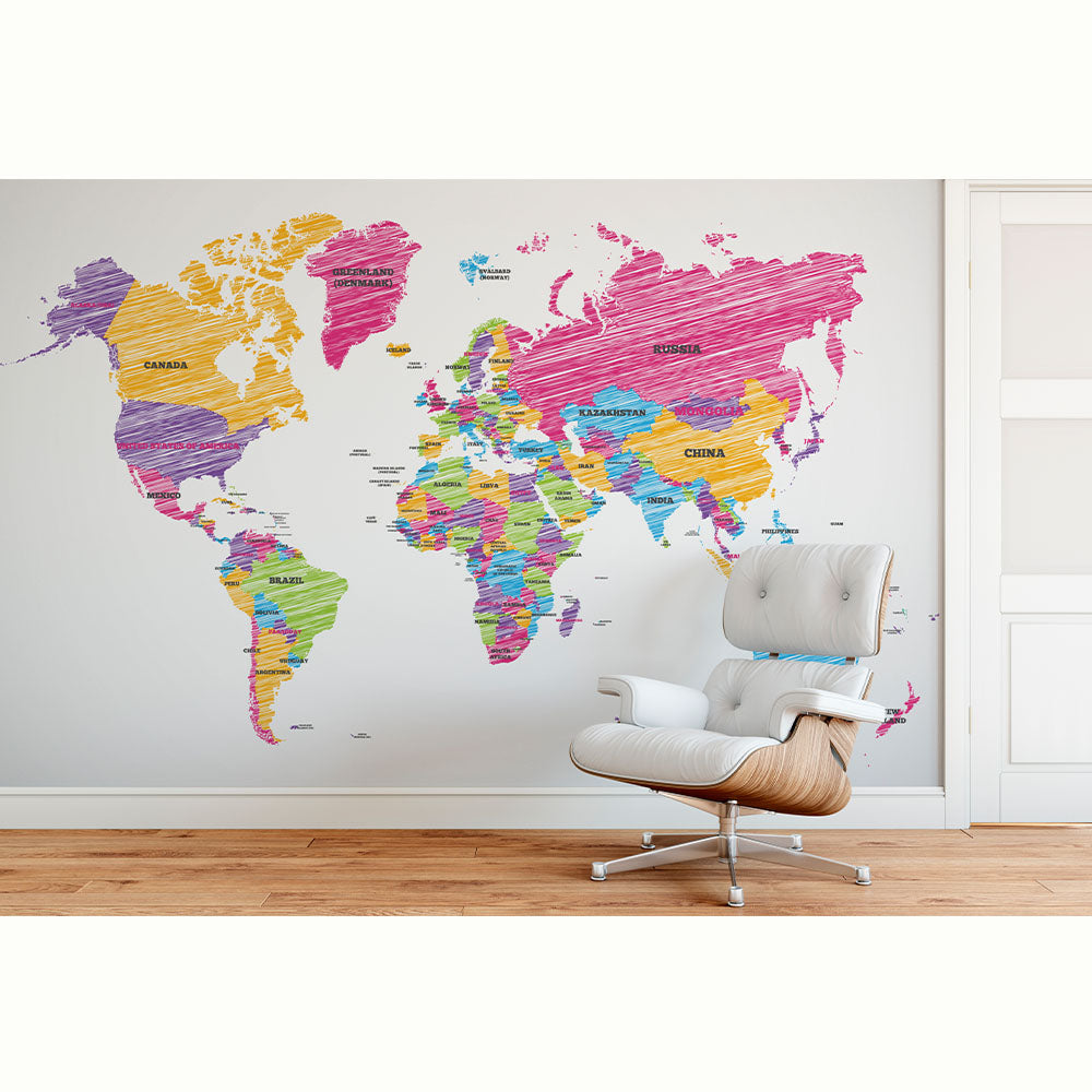 MAPA RAYADO COLORES