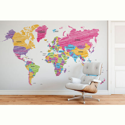 MAPA RAYADO COLORES
