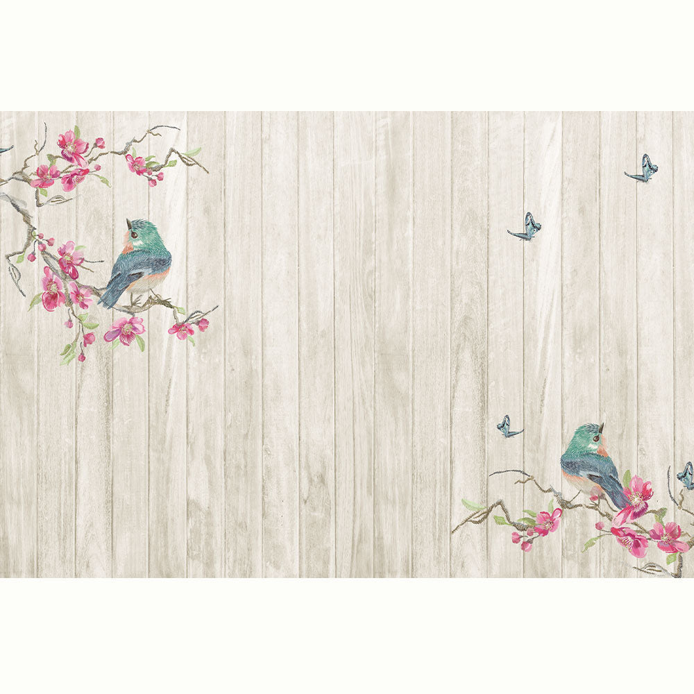 PAJARITOS BORDADOS TABLAS BEIGE