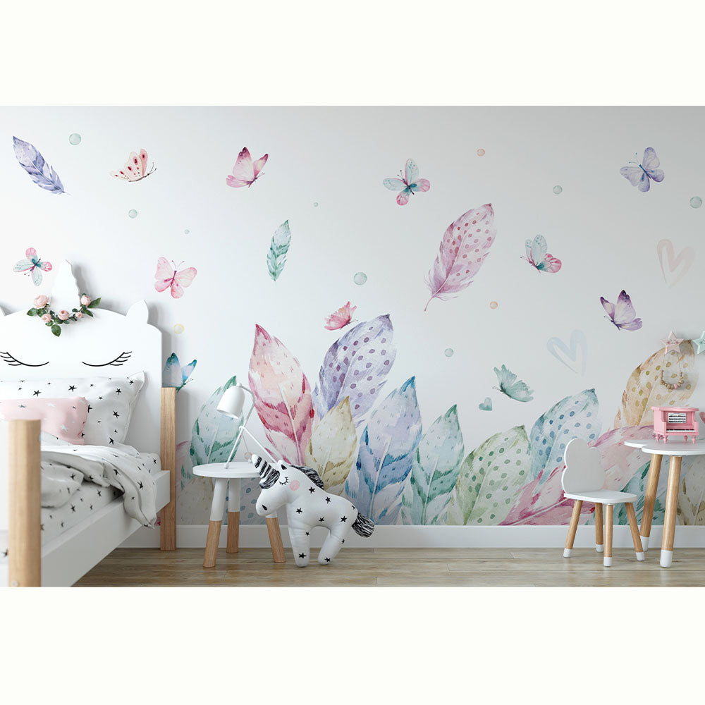 PLUMAS MULTICOLOR PASTEL