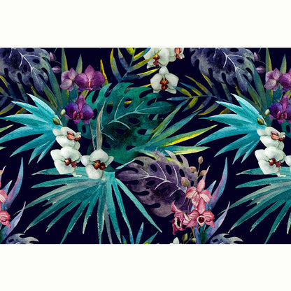 SELVA FLORAL FONDO NEGRO