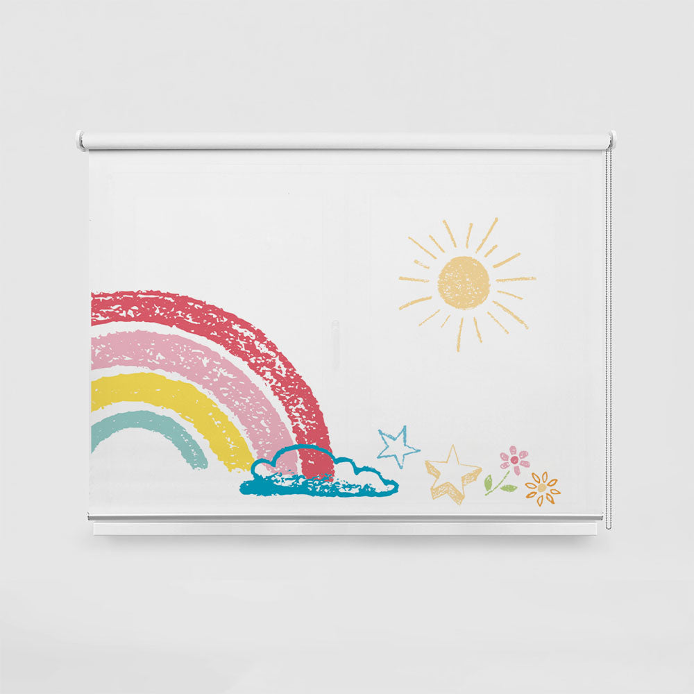 ROLLER ESTAMPADO ARCOIRIS LAPIZ PASTEL