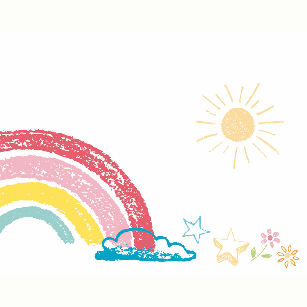 ROLLER ESTAMPADO ARCOIRIS LAPIZ PASTEL