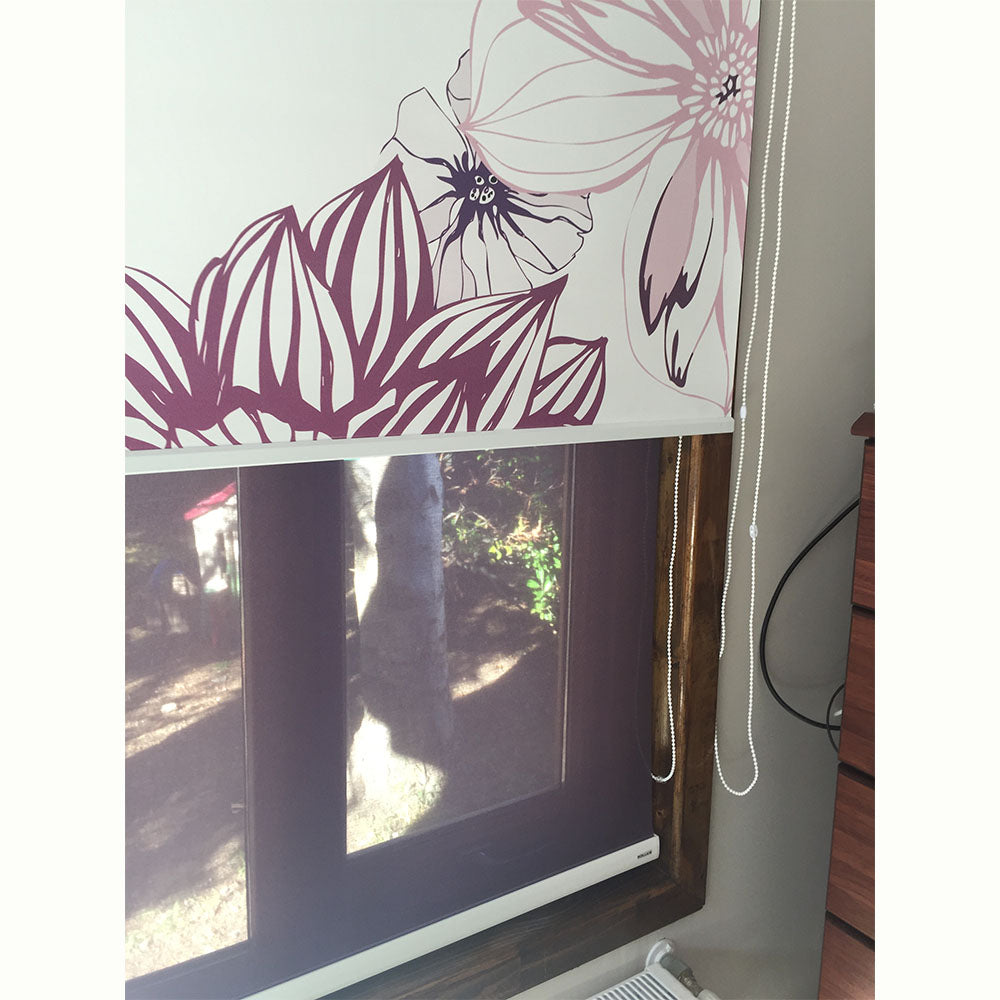 ROLLER ESTAMPADO BERRY FLOWERS