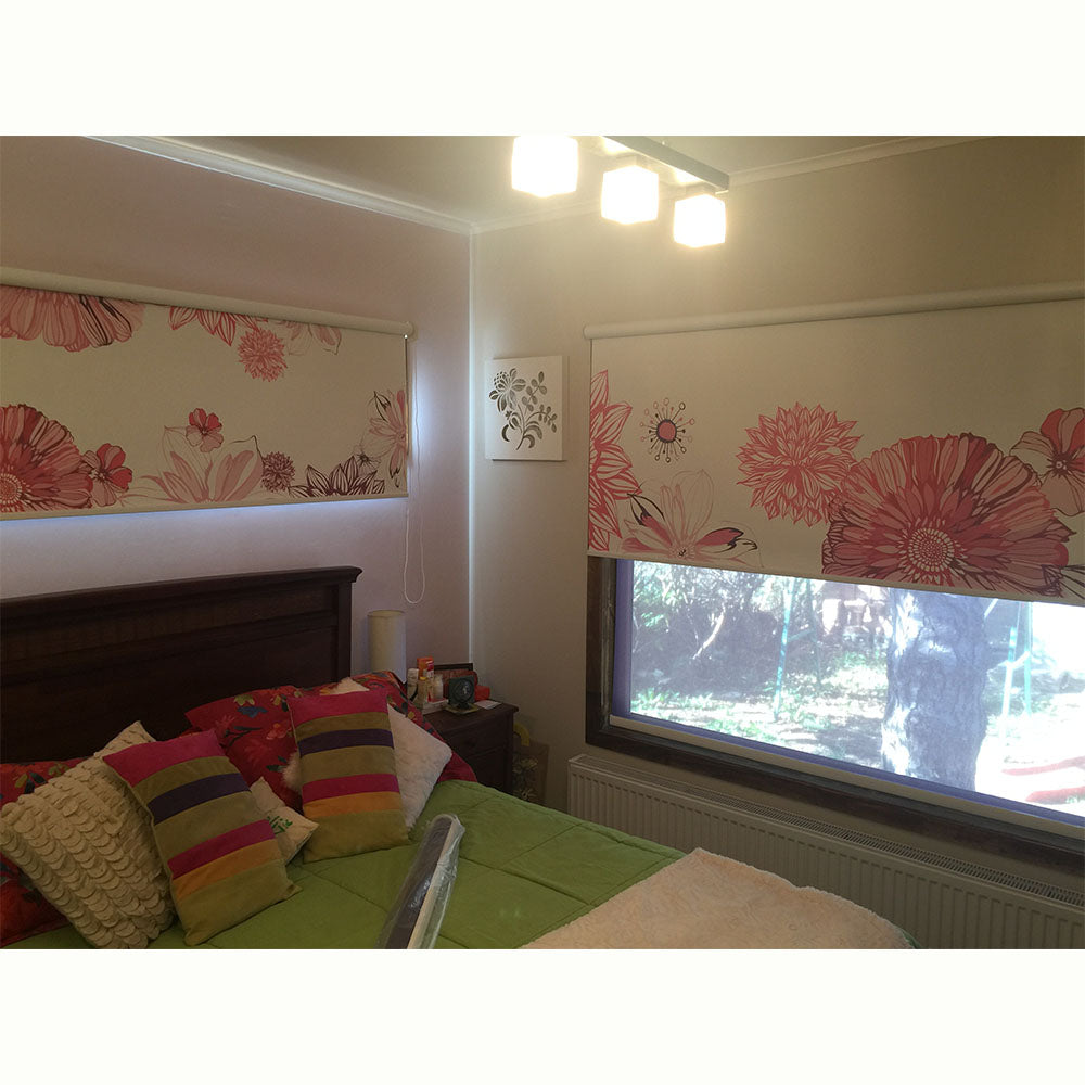 ROLLER ESTAMPADO BERRY FLOWERS