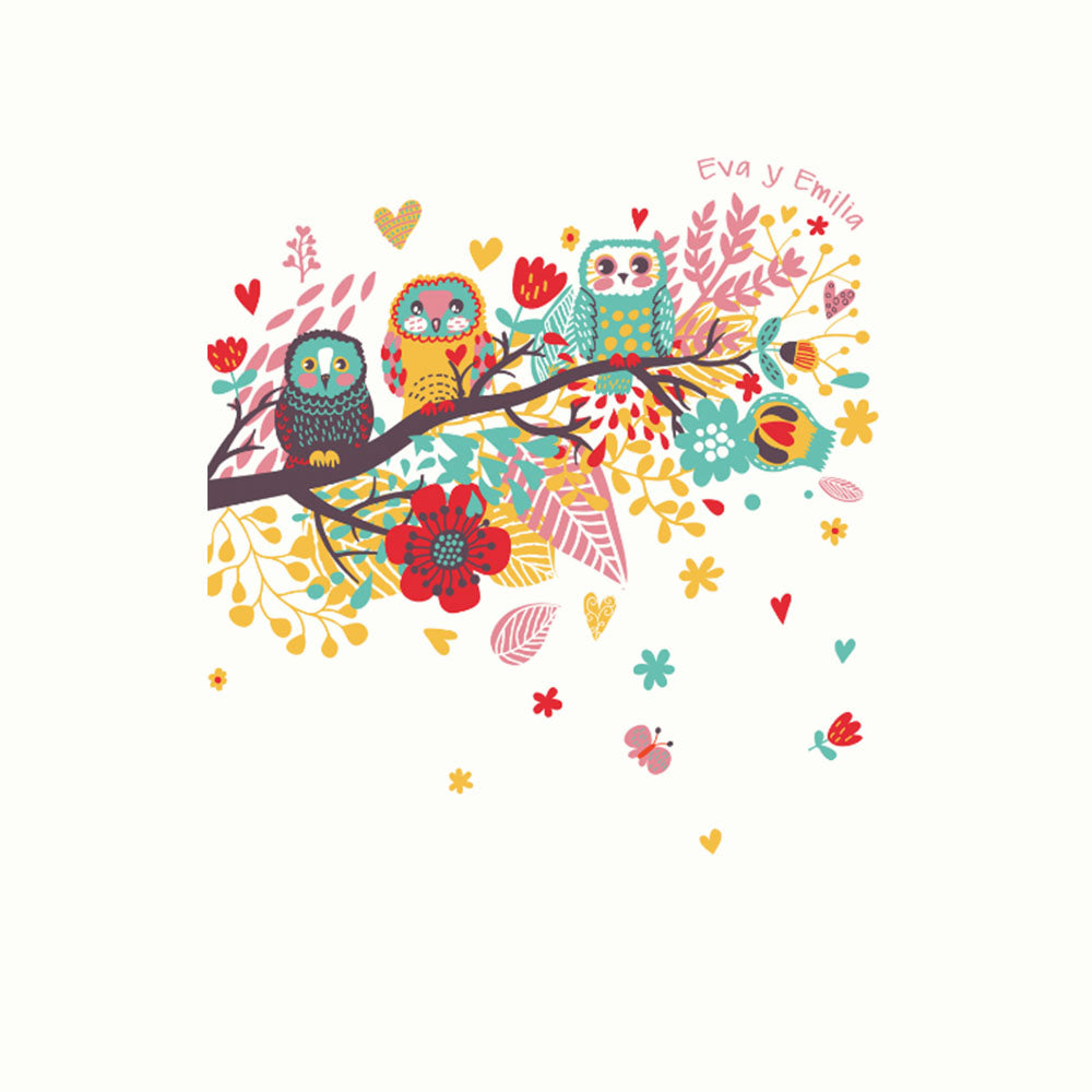 ROLLER ESTAMPADO BUHOS EN OTOÑO