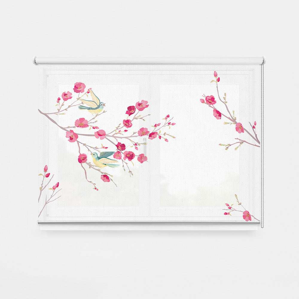 ROLLER ESTAMPADO PAJARITOS CHERRY BLOSSOM