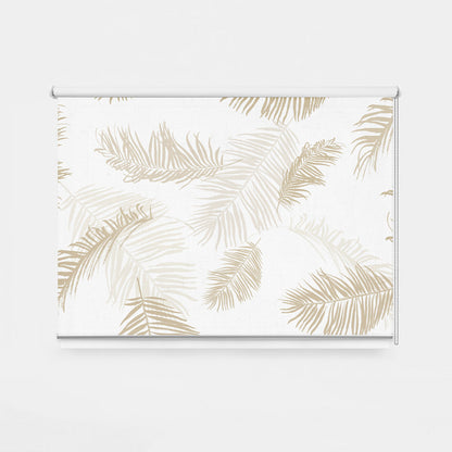 ROLLER ESTAMPADO PLUMAS BEIGE