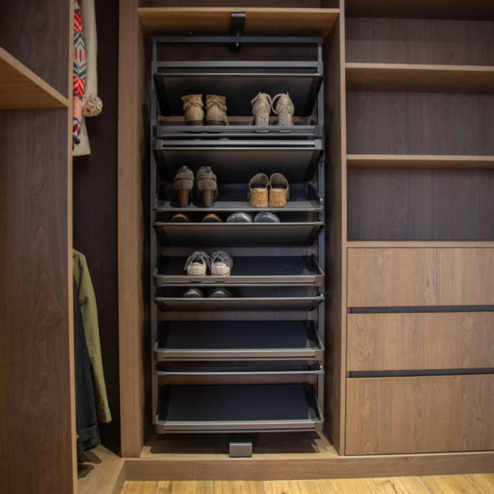 Rack Zapatero Giratorio 360° de 10 Niveles