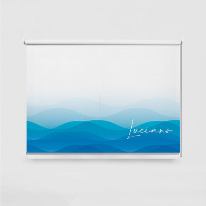 ROLLER ESTAMPADO WAVES AZUL